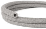 Creative-Cables Creative Cables textil lámpakábel Creative-Tube rugalmas vezeték, szürke természetes len RN02 szövetborítás, átmérő 20 NG20RN02 (NG20RN02)
