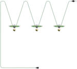 Creative-Cables Creative Cables lámpatest Maioliche' láncvilágítás Lumet rendszer 10 m-től, szövetkábellel, 3 lámpafoglalattal és CATE27N100CX08DD24MA02-L (CATE27N100CX08DD24MA02-L)