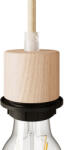 Creative-Cables Creative Cables lámpatest Fa E27 hengeres menetes lámpafoglalat készlet kábelbilinccsel lámpaernyőhöz KBL3110 (KBL3110)