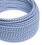 Creative Fényes türkizkék Pixel Palette textil kábel - Az eredeti Creative-Cables - RX03 kerek 2x0, 75 mm / 3x0, 75 mm (XZ2RX03)