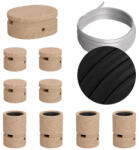 Creative Filé System szimmetrikus készlet - 5 m-es fényfüzér kábellel és 9 beltéri fa alkatrésszel (CAT-LIN2-CM04)