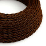 Creative Creative Cables textil lámpakábel Fényes fekete és whisky színű ZigZag textil kábel - Az XZ3TZ22 (XZ3TZ22)