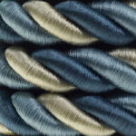 Creative Creative Cables lámpakábel 2XL elektromos vezeték, elektromos kábel 3x0, 75. Világos szövetborítás Bernadotte. Átmérő CLS24BERNADOTTE kék (CLS24BERNADOTTE)