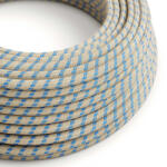 Creative Creative Cables textil lámpakábel Steward Blue and Beige Stripe Textile Cable XZ2RD55 pamut (XZ2RD55)