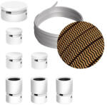 Creative Filé System Linear Kit - 5 m-es fényfüzér kábellel és 7 db fehérre lakkozott beltéri fa alkatrésszel (CAT02-LIN-CZ22)