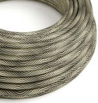 Creative Creative Cables textil lámpakábel Fényes fekete és arany optikai Vertigo textil kábel - Az XZ2ERM65 (XZ2ERM65)