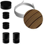 Creative Filé System Wiggle Kit - 3 m-es fényfüzér kábellel és 5 db beltéri fekete, különböző formájú fa alkatrésszel (CAT03-WIG-CZ22)