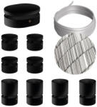 Creative Filé System Symmetric Kit - 5 m-es fényfüzér kábellel és 9 db beltéri, feketére lakkozott fa alkatrésszel (CAT03-LIN2-ECC37)