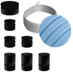 Creative Filé System Linear Kit - 5 m-es fényfüzér kábellel és 7 db beltéri, feketére lakkozott fa alkatrésszel (CAT03-LIN-CM17)