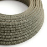 Creative Creative Cables textil lámpakábel Antracit szürke és bézs zigzag textil kábel - Az eredeti XZ3RD74 (XZ3RD74)