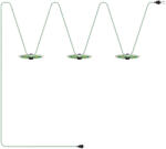 Creative-Cables Creative Cables lámpatest Maioliche' láncvilágítás Lumet rendszer 10 m-től, szövetkábellel, 3 lámpafoglalattal és CATE27N100CX08DD24MA02 (CATE27N100CX08DD24MA02)