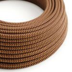 Creative Creative Cables textil lámpakábel Fényes arany és bordó cikk-cakk textil kábel - Az eredeti XZ3RZ23 (XZ3RZ23)
