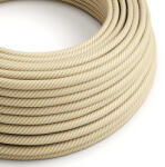 Creative Creative Cables textil lámpakábel Fényes krém és mogyoróbarna Vertigo textil kábel - Az eredeti XZ2ERM53 (XZ2ERM53)