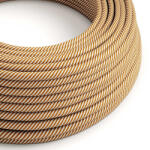 Creative Creative Cables textil lámpakábel Fényes optikai fehér és whisky színű Vertigo textil kábel - XZ3ERM49 (XZ3ERM49)