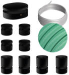 Creative Filé System Symmetric Kit - 5 m-es fényfüzér kábellel és 9 db beltéri, feketére lakkozott fa alkatrésszel (CAT03-LIN2-CH69)