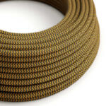 Creative Creative Cables textil lámpakábel Pamut arany méz és antracit szürke textil kábel XZ2RZ27 (XZ2RZ27)