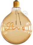 Creative-Cables LED arany izzó függőlámpához - Globe G125 Single Filament „Love - 4, 5 W 250 lm E27 1800 K szabályozható (CBL700216)
