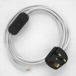 Creative Lámpa vezetéke fehér pamut kábellel, 1, 80 m (CINNRC01)