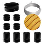 Creative Filé System Symmetric Kit - 5 m-es fényfüzér kábellel és 9 db beltéri, feketére lakkozott fa alkatrésszel (CAT03-LIN2-CM05)