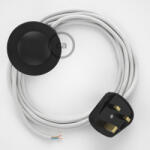 Creative Creative Cables textil lámpakábel Lámpa vezetéke fehér pamut kábellel, 3 m CINPRC01 (CINPRC01)