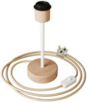 Creative-Cables Creative Cables lámpatest Lámpaernyőhöz alkalmas fa asztali lámpa ABLB3110E20VBOFINBRN06 (ABLB3110E20VBOFINBRN06)