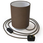 Creative-Cables Creative Cables lámpatest Posaluce fémből, barna Camelot Cilindro lámpaernyővel ABM23CRFINNRD73CMR-L (ABM23CRFINNRD73CMR-L)