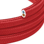 Creative Creative Cables lámpakábel Fényes Fire Red szövetborítású lapos világítási kábel