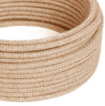 Creative Természetes juta textil kábel - Az eredeti Creative-Cables - RN06 kerek 2x0, 75 mm / 3x0, 75 mm (XZ3RN06)