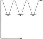 Creative-Cables Creative Cables lámpatest Maioliche' láncvilágítás Lumet rendszer 10 m-től, szövetkábellel, 3 lámpafoglalattal és CATE27N100CM04DD24MA04 (CATE27N100CM04DD24MA04)