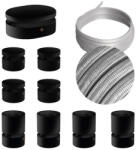 Creative Filé System Symmetric Kit - 5 m-es fényfüzér kábellel és 9 db beltéri, feketére lakkozott fa alkatrésszel (CAT03-LIN2-CM02)