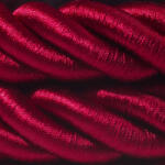 Creative Creative Cables lámpakábel 3XL elektromos kábel, elektromos vezeték 3x0, 75. Fényes sötét bordó szövetborítás. CLS30BORDEAUX (CLS30BORDEAUX)