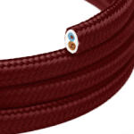 Creative Creative Cables textil lámpakábel Bordeaux fényes, lapos textil kábel