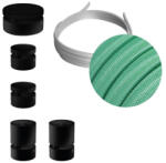 Creative Filé System Wiggle Kit - 3 m-es fényfüzér kábellel és 5 db beltéri fekete, különböző formájú fa alkatrésszel (CAT03-WIG-CH69)