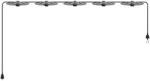 Creative-Cables Creative Cables lámpatest Maioliche' String Light Lumet rendszer 7, 5 m-től, szövetkábellel, 5 lámpatartóval CATE27N075CM04DD24MA04 fekete (CATE27N075CM04DD24MA04)