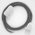 Creative Creative Cables textil lámpakábel Lámpa vezetéke szürke lenvászon kábellel, 1, 80 m CABBTO402 (CABBTO402)