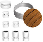 Creative Filé System Linear Kit - 5 m-es fényfüzér kábellel és 7 db fehérre lakkozott beltéri fa alkatrésszel (CAT02-LIN-CM22)