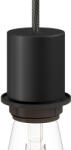 Creative-Cables Creative Cables süllyesztett lámpa E27 félig süllyesztett fém lámpatartó készlet rejtett kábelbilinccsel KBM4551VN fekete (KBM4551VN)