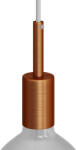 Creative-Cables Creative Cables foglalat Hengeres fém E27 lámpafoglalat készlet 7 cm-es kábelbilinccsel KBM4011RASTERM4 réz (KBM4011RASTERM4)