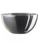  Elegáns fényes, ezüst kerámia kaspó 25 cm