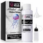  Let's Resin alcohol ink - fehér süllyesztő, 100 ml