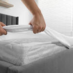  Pamut Jersey Matracvédő Lepedő, Körben Gumis 140x200 Cm Matracra