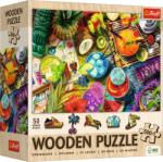 Trefl - Puzzle Coctailuri colorate din lemn - 500 piese Puzzle