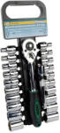 Brüder Mannesmann Set antrenor cu clichet si capete tubulare de 1 2 Mannesmann 29106, 8-24 mm, 5 16 -7 8 , 22 piese (M29106)