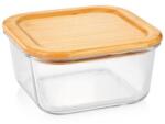 Tescoma Üveg tárolóedény 1, 4 l négyzet alakú bambusz ONLINE 900846.00 (900846.00)