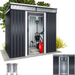 Gardebruk kerti tároló fészer fémház antracit 200x125x180cm (993483)