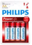 Philips Батерия Philips Powerlife Lr6 Aa 4-blisteri LR6P4B/10 (LR6P4B/10)