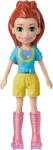 Mattel Mattel Polly Pocket - Sportos csomagos gördeszkás baba háziállattal (HKV90)
