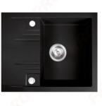 FERRO MEZZO II 1-medencés csepptálcás gránit mosogató, grafit BEMUTATÓ (FRR-DRGM48/58BA_X)