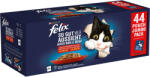 FELIX 88x85g Felix Fantastic Mix: húsválogatás + hús- & halválogatás nedves macskatáp