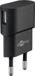 Goobay Hálózati töltő, USB, 1 A, Fekete (PSUP-USB-W110BK-GBAY)